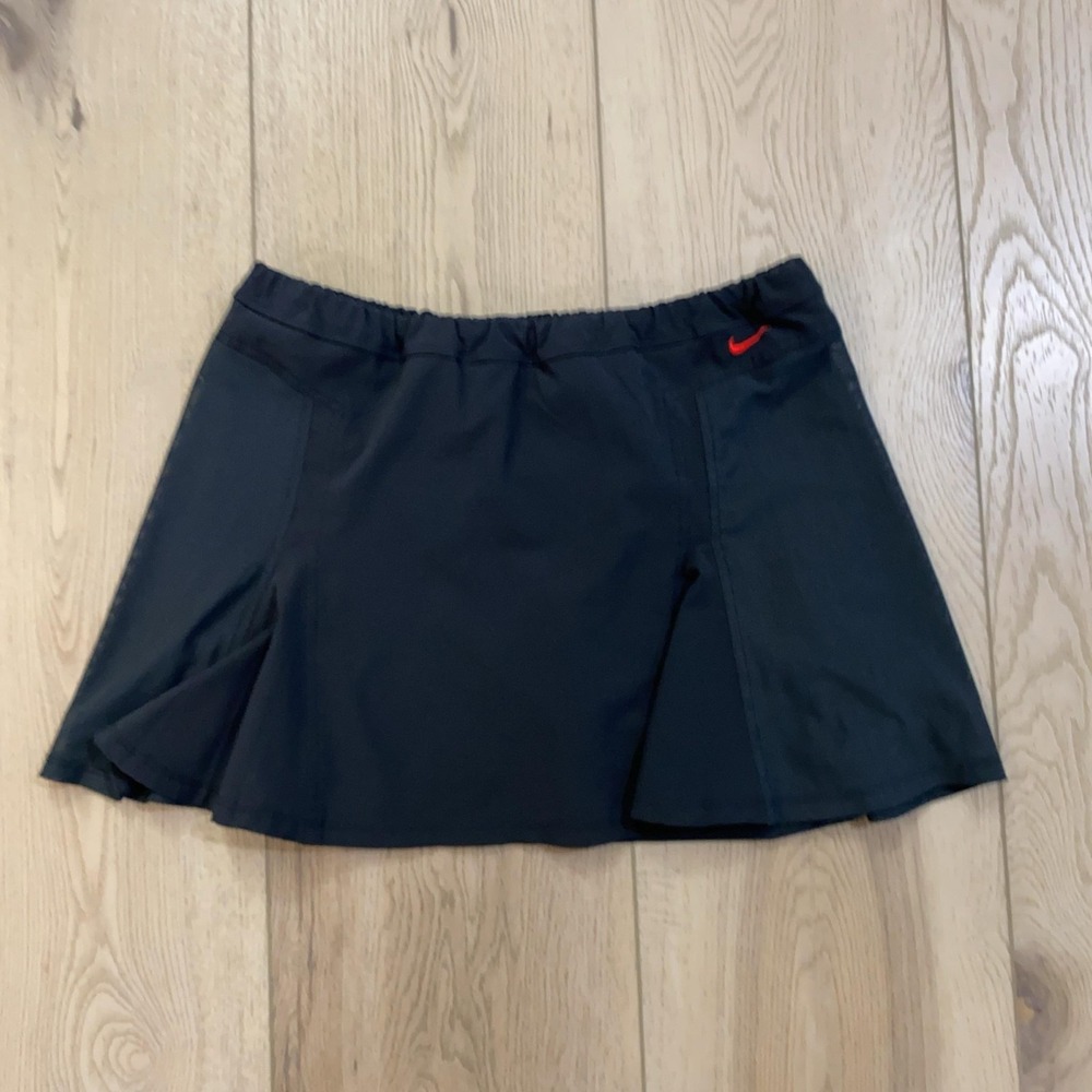 Nike Skort Girls Medium 10-12 Black Dri-FIT Built-In Shorts Tennis Athletic